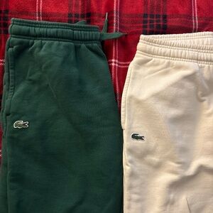 Lacoste Sweat pants Green Size Large